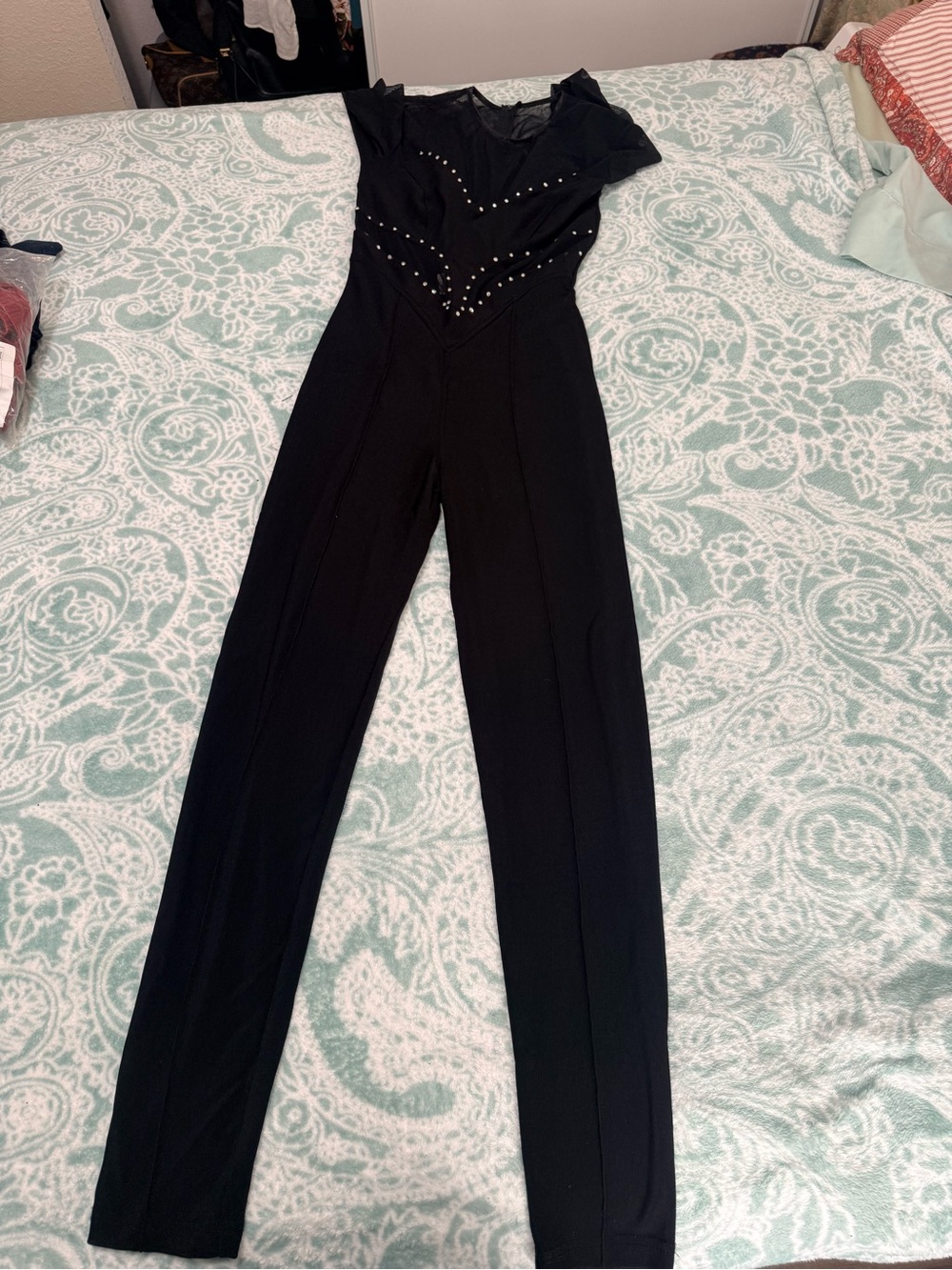 Black Studded Women's Jumpsuit